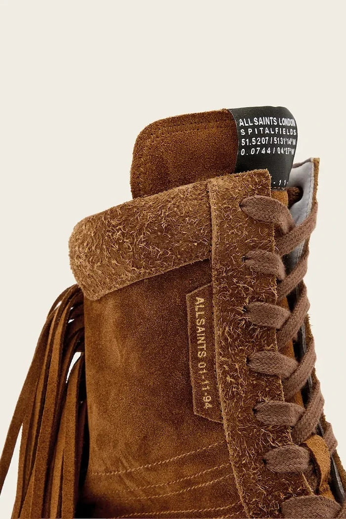 Zapatos de Ante con Flecos Louise Fringe Ht de AllSaints