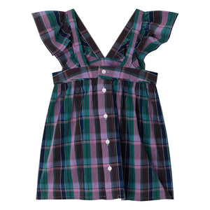 Bonpoint - Blusa de algodón orgánico Elea Carreaux | Morado