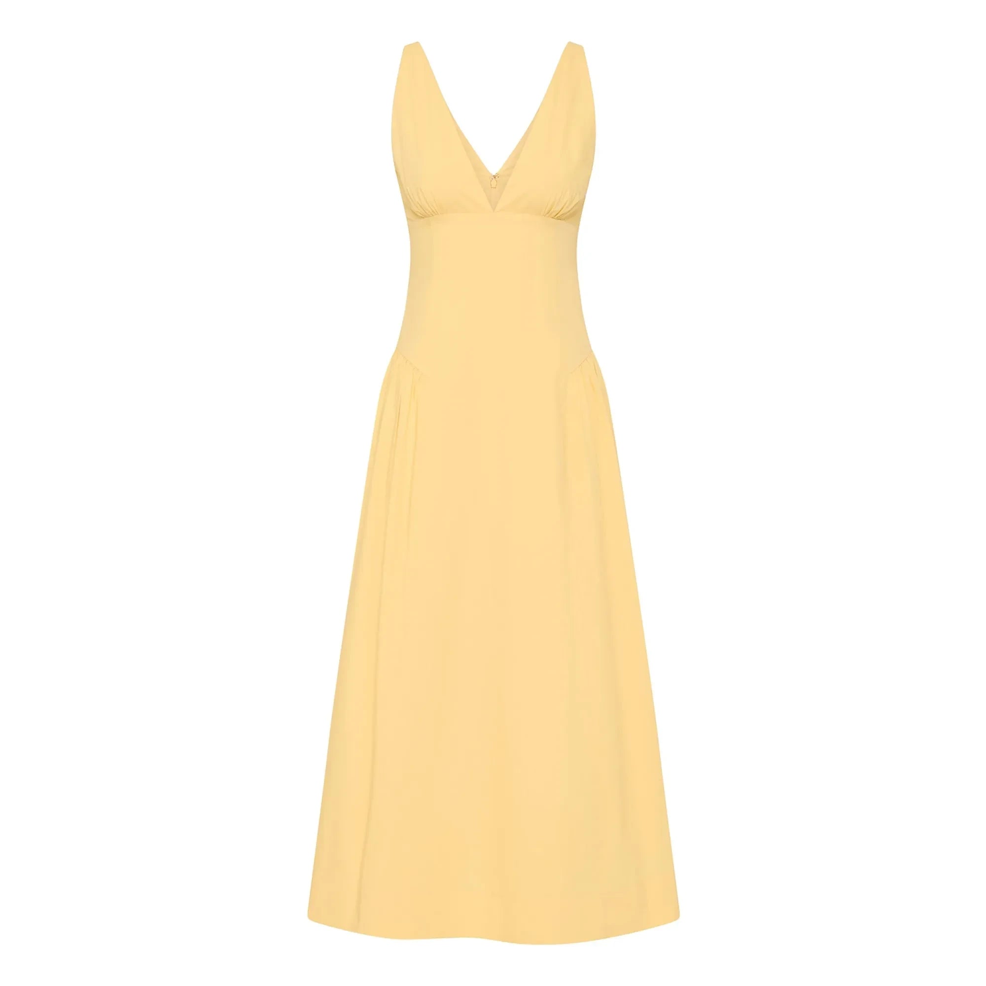 Posse - Vestido de algodón Lindie | Amarillo
