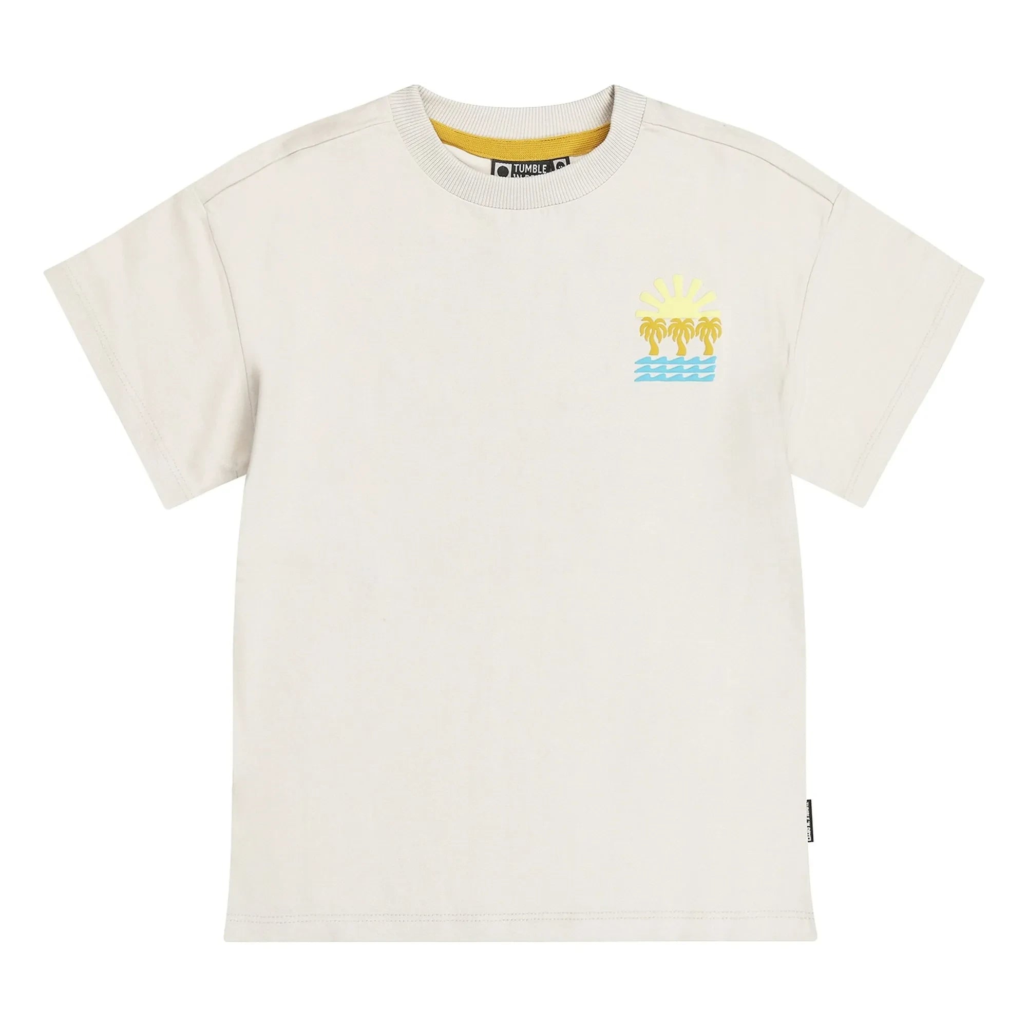 Tumble N'Dry - Camiseta Oversize Saltwater de algodón reciclado | Crudo