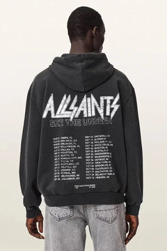 Sudadera con capucha de algodón para hombre AllSaints CHROMIUM