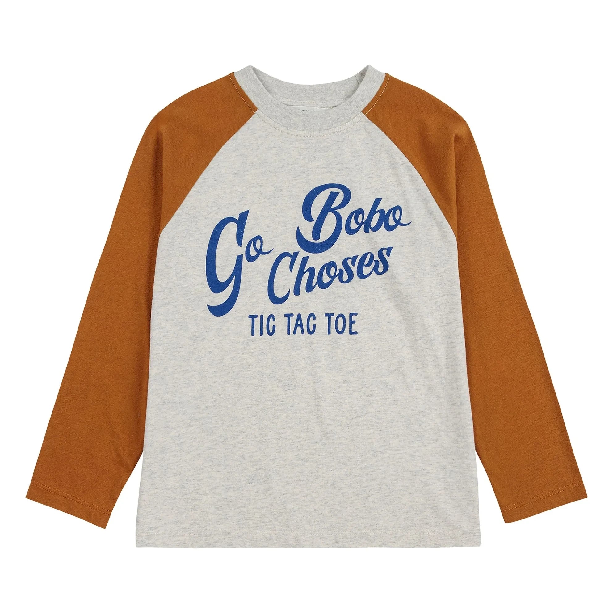 Bobo Choses - Camiseta con bloques de color de algodón orgánico de Bobo Choses | Gris jaspeado