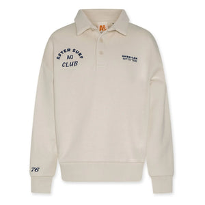 AO76 - Sudadera polo de algodón reciclado Jack Club | Crudo