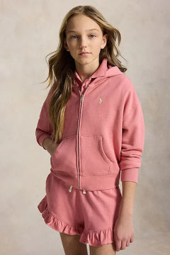Sudadera con capucha de algodón con cremallera Polo Ralph Lauren para niños