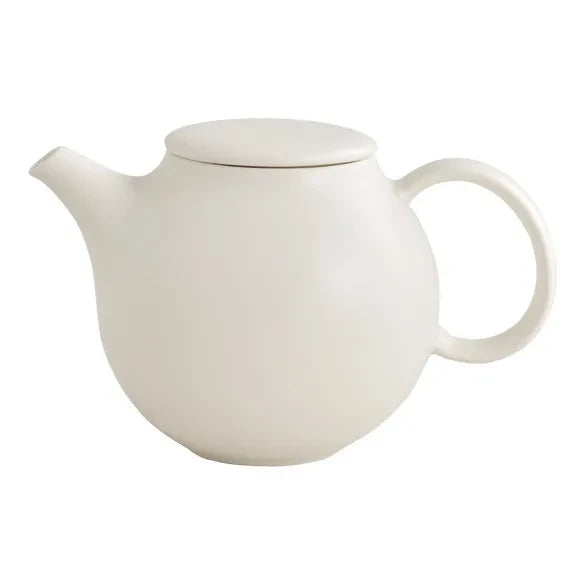 Kinto - Tetera de porcelana Pebble - 500 ml | Blanco