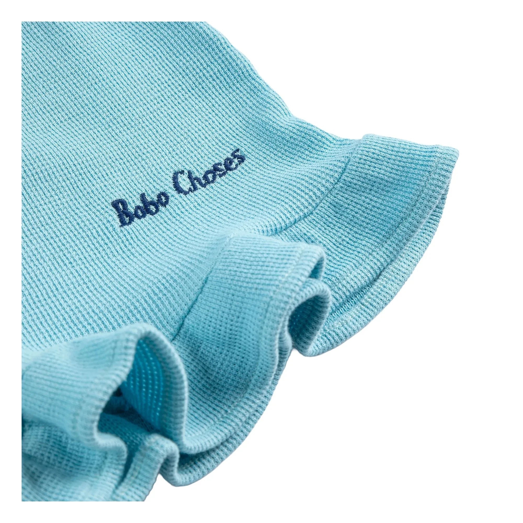 Bobo Choses - Bobo Choses Pantalón corto con volantes de algodón orgánico | Azul claro