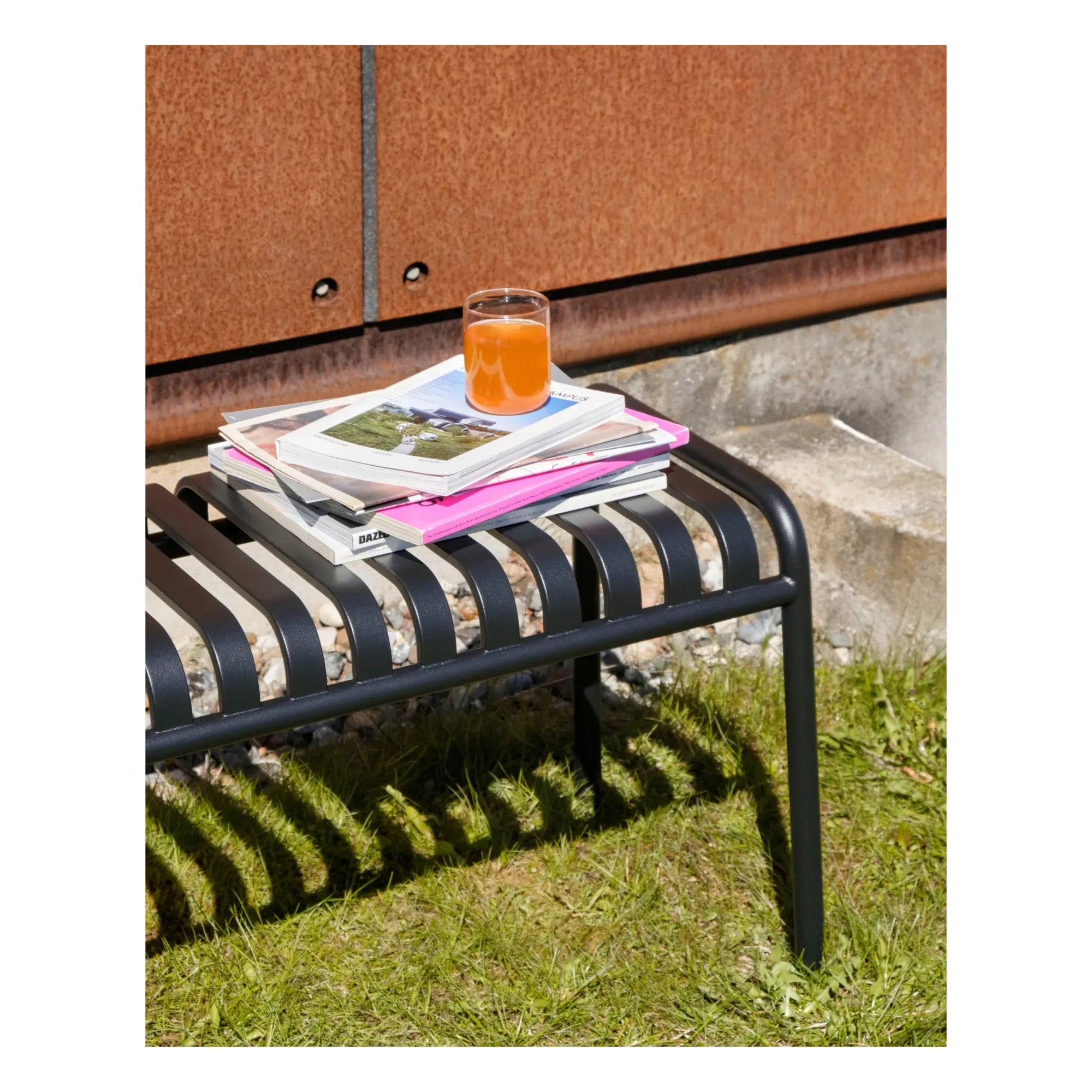 Hay - Diseño de banco Palissade Ronan y Erwan Bouroullec | Gris carbón