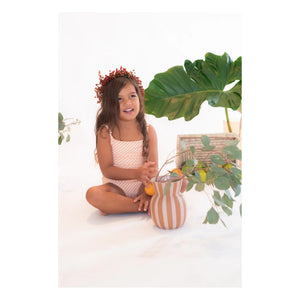 Ina Swim - Traje de baño de una pieza Mara de rayas | Coral