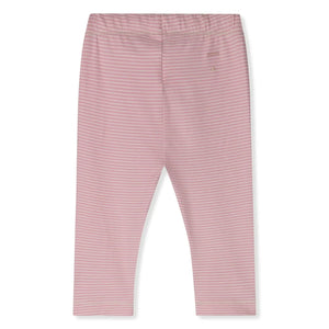 Gray Label - Çizgili Organik Pamuk Tayt | Pembe