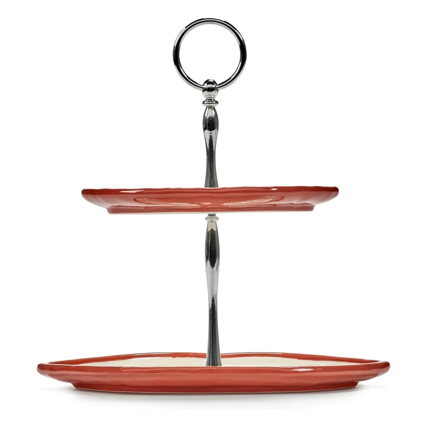 Serax - Expositor de tartas de 2 niveles, Wouters & Hendrix | Rojo