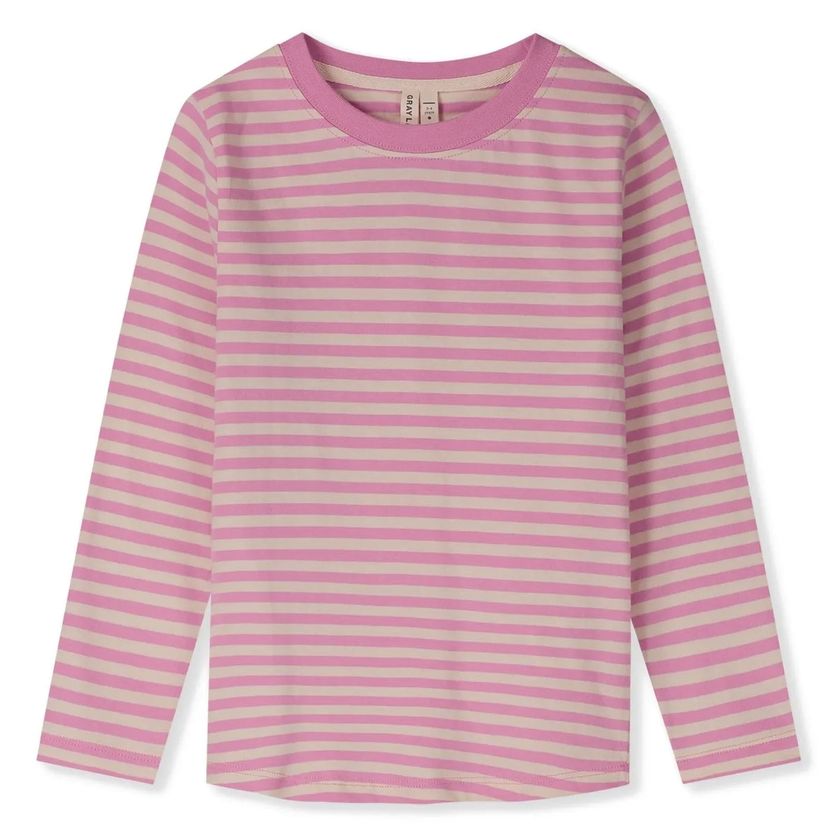 Gray Label - Camiseta de algodón orgánico a rayas | Rosa