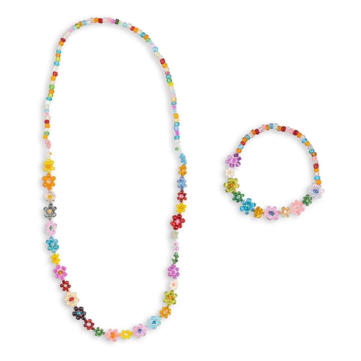 Konges Sløjd - Set de collar y pulsera de flores rosas