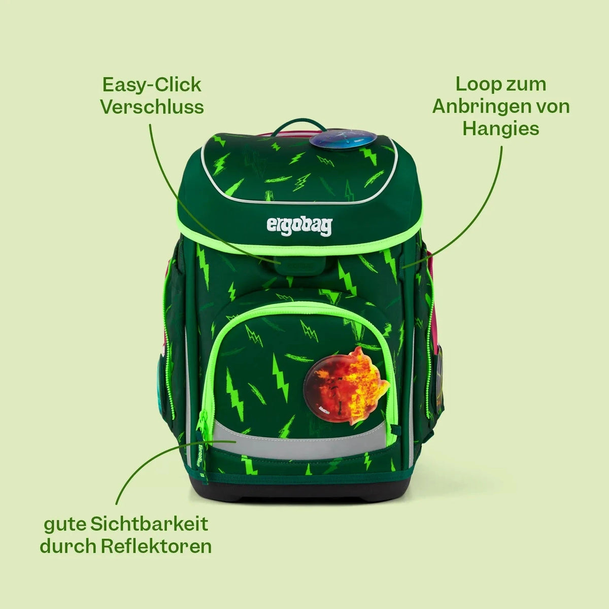 Ergobag - Set de Mochilas escolares cubo Dancebear
