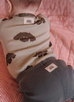 Studio Bohème - Body de Algodón Orgánico Woody Grenades | Beige