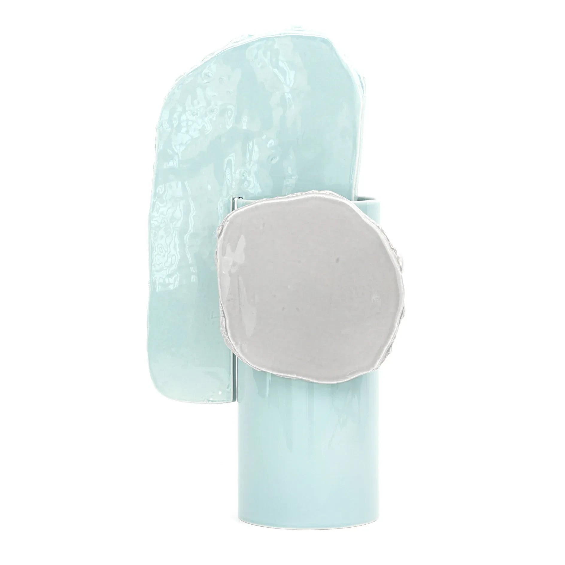 Vitra - Jarrón Découpage Leaf - Ronan & Erwan Bouroullec | Azul Hielo