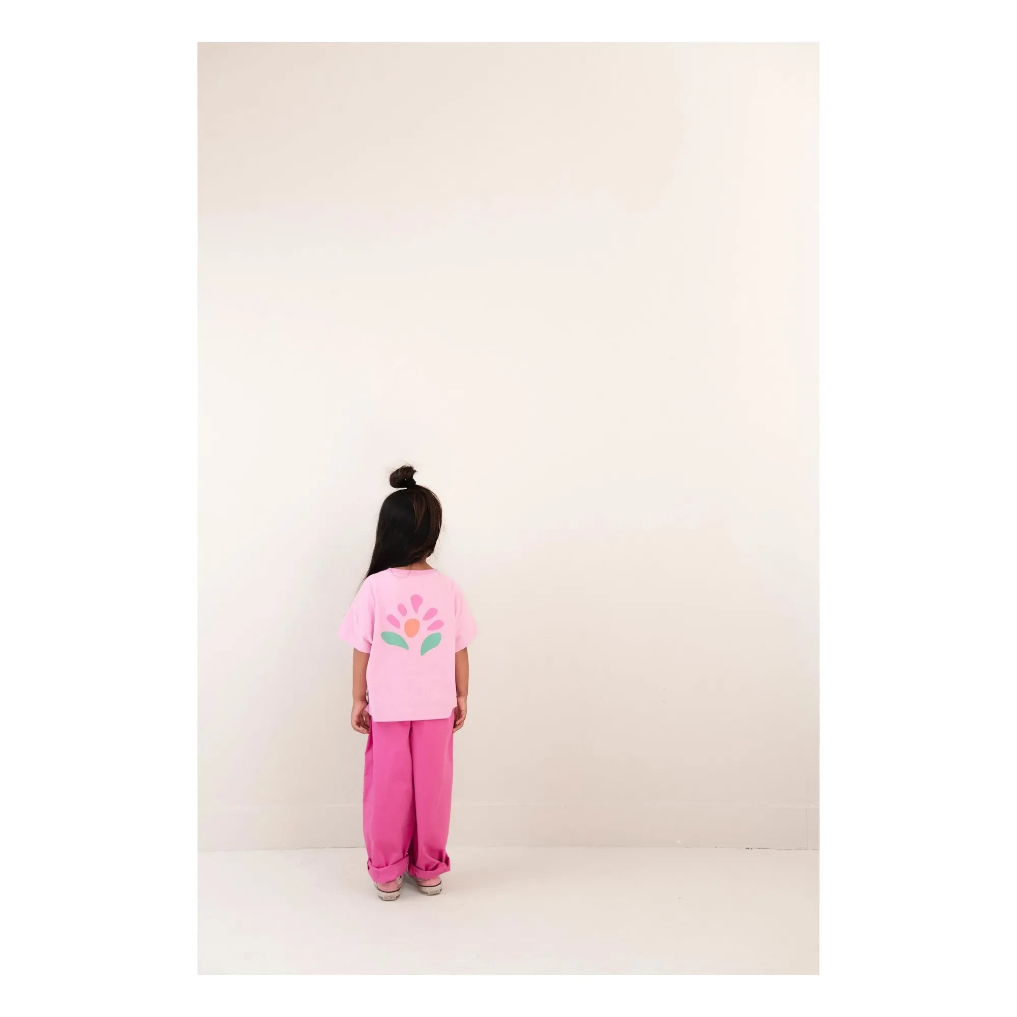 Jenest - Pantalones de algodón orgánico Maggy | Fucsia