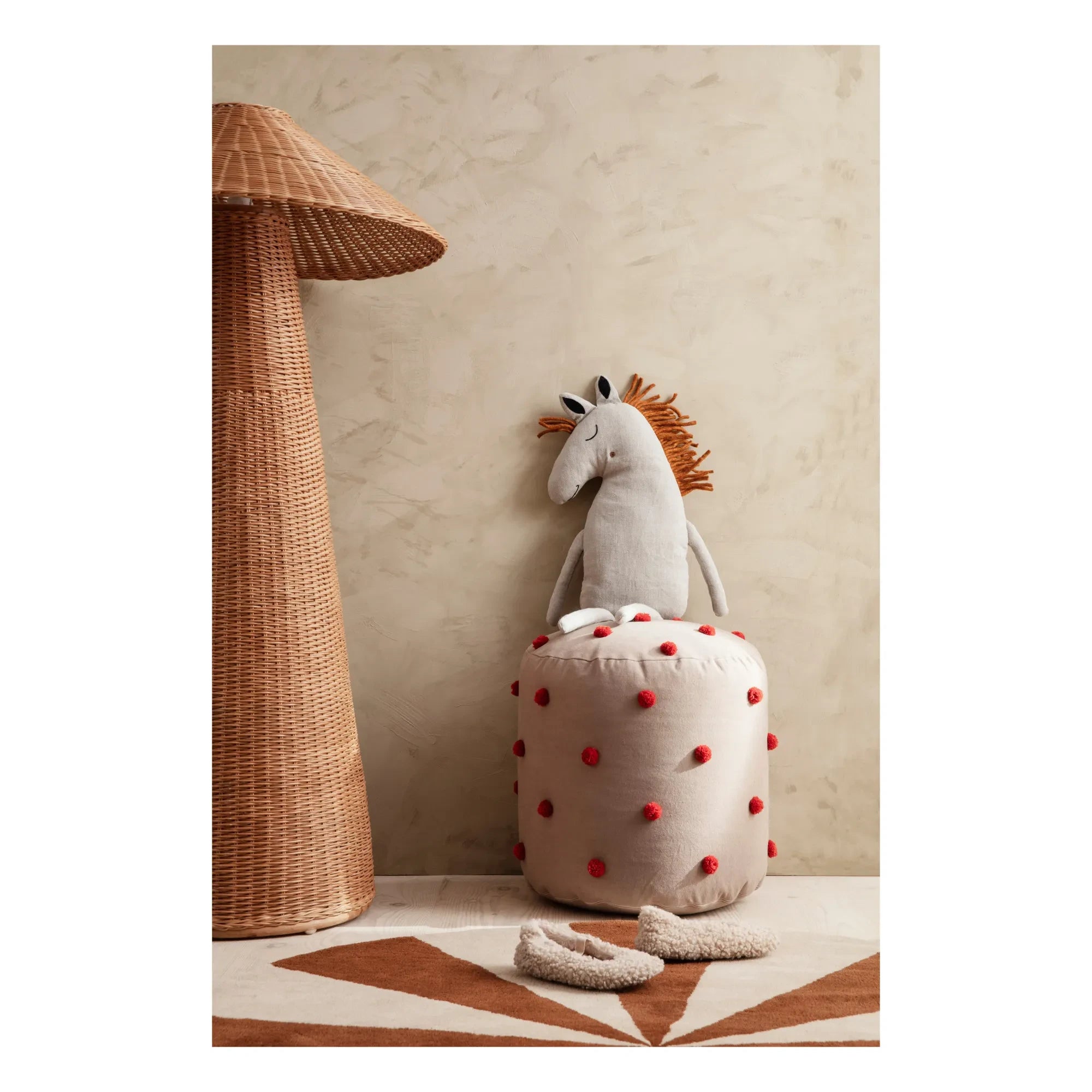 Ferm Living - Lámpara Dou Rattan