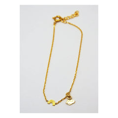 Adorabili - Pulsera de nubes con encanto arcoíris | Dorado