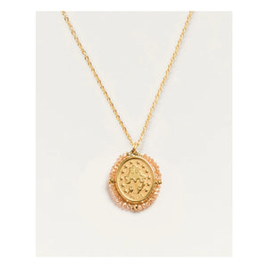 Collar brillante Palas - Santa María | Melocotón