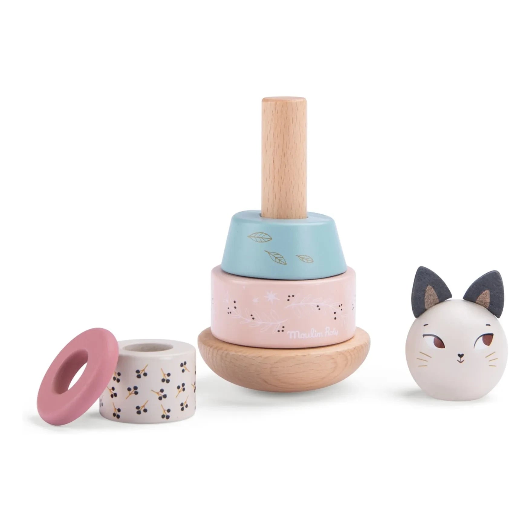 Moulin Roty - Gato apilable Après la Pluie | Crudo
