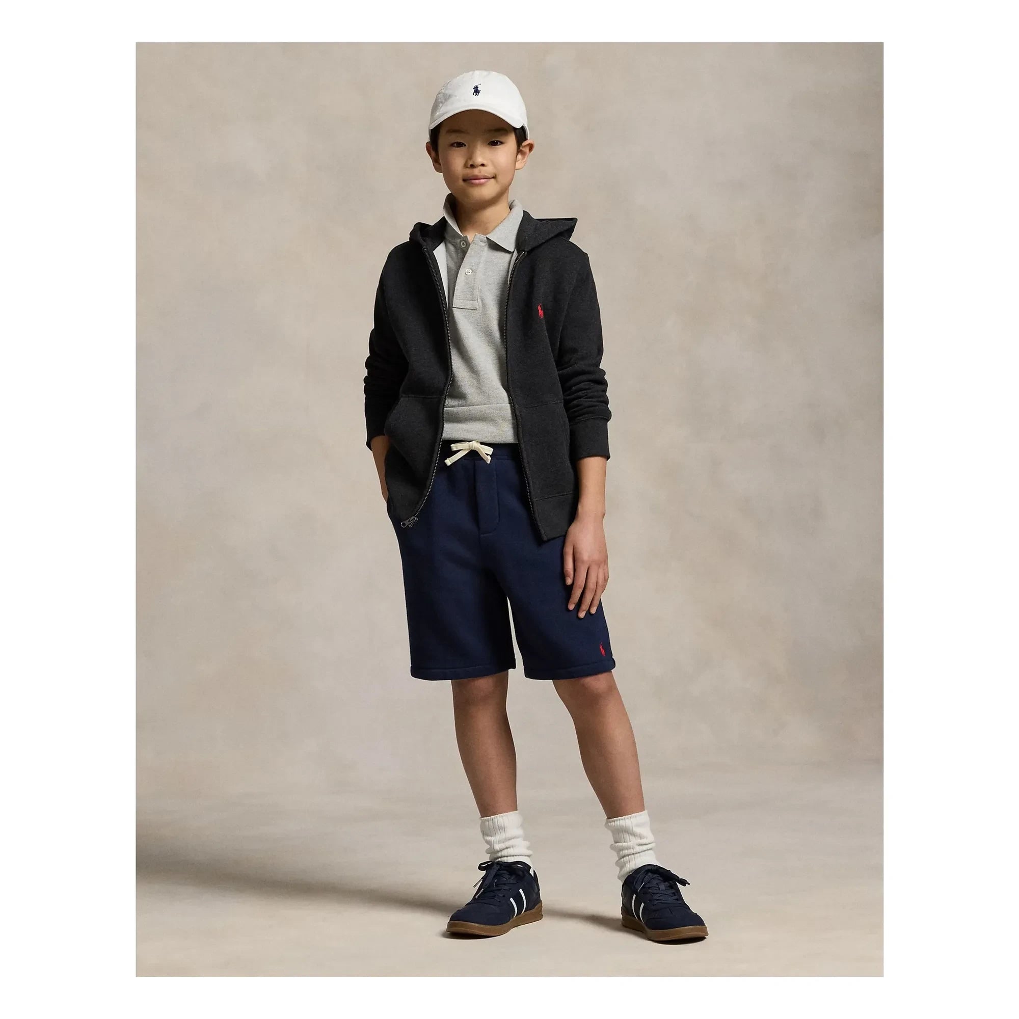 Ralph Lauren - Pantalón corto con cordón del logo | Azul Marino