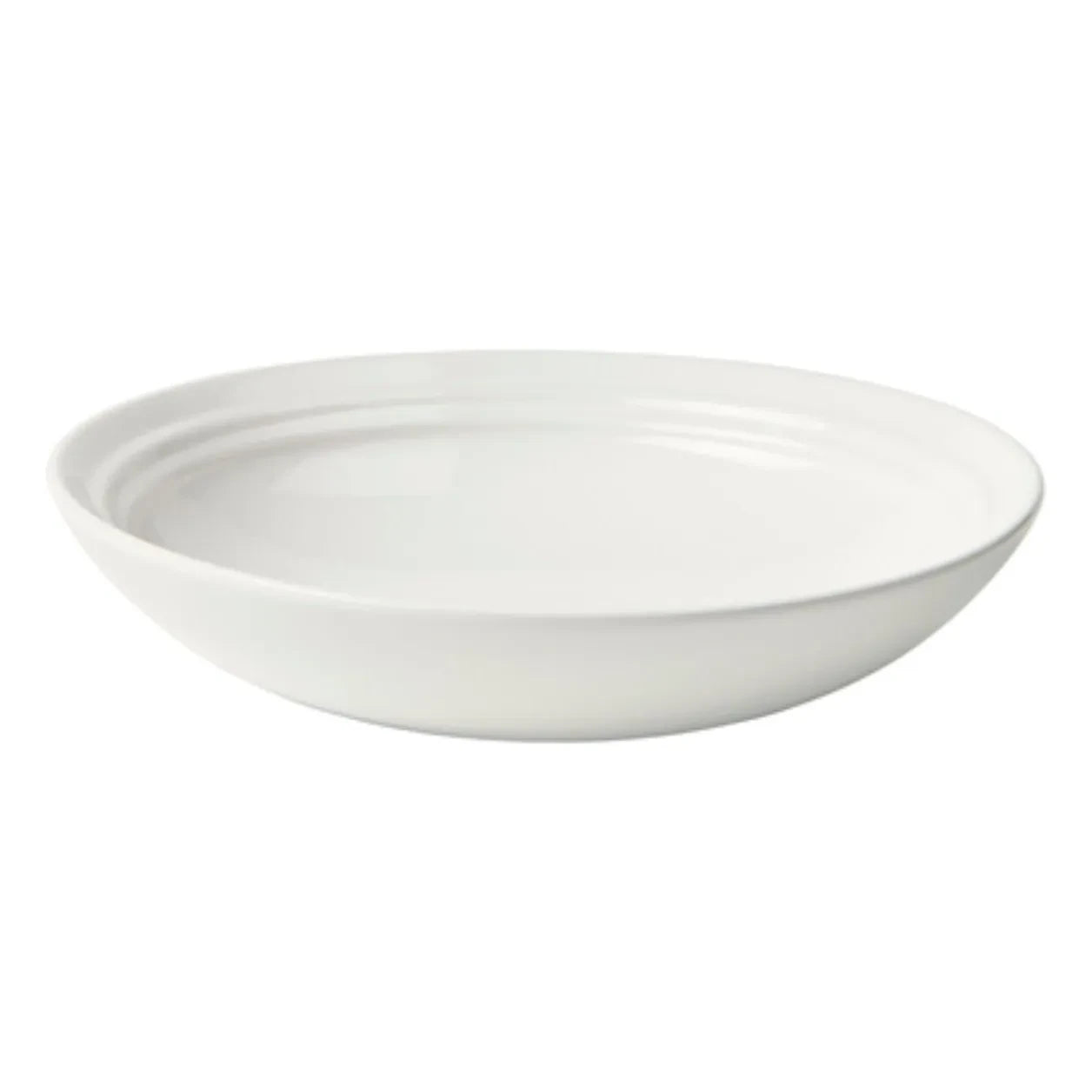 Broste Copenhagen - Plato hondo de cerámica Stevns | Blanco