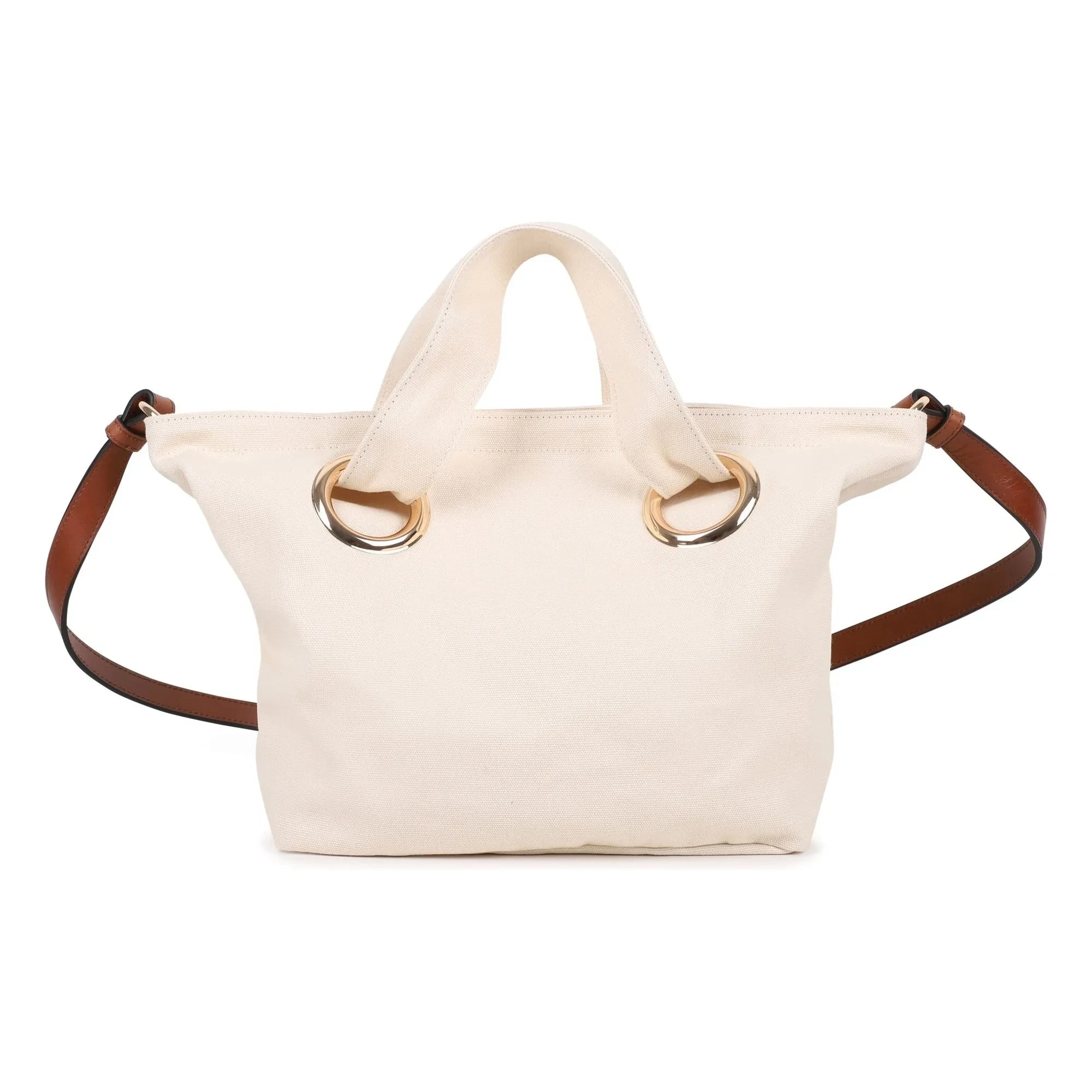 Chloé - Bolso tote con logo de algodón orgánico | Tiza