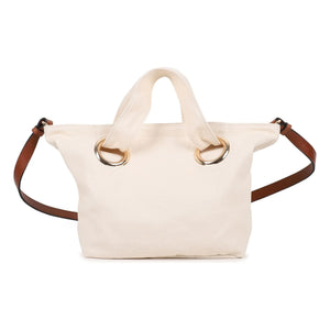 Chloé - Bolso tote con logo de algodón orgánico | Tiza
