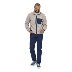Patagonia - Chaqueta polar con cremallera de fibra reciclada Synchilla | Beige jaspeado