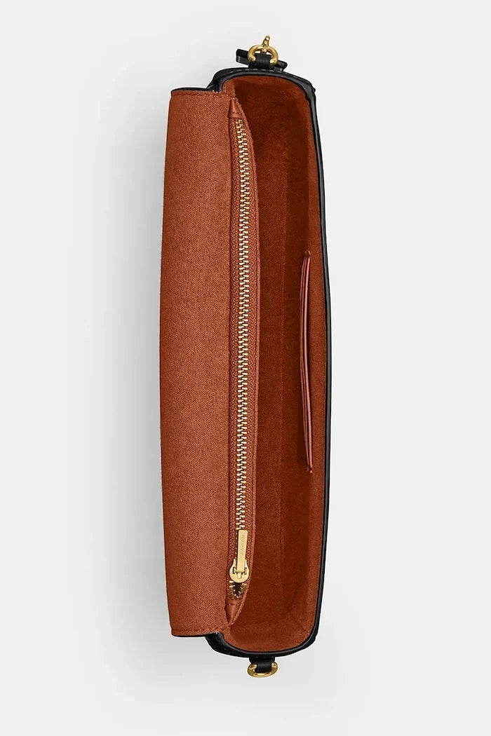 Bolso de cuero Coach Brook Flap Chain