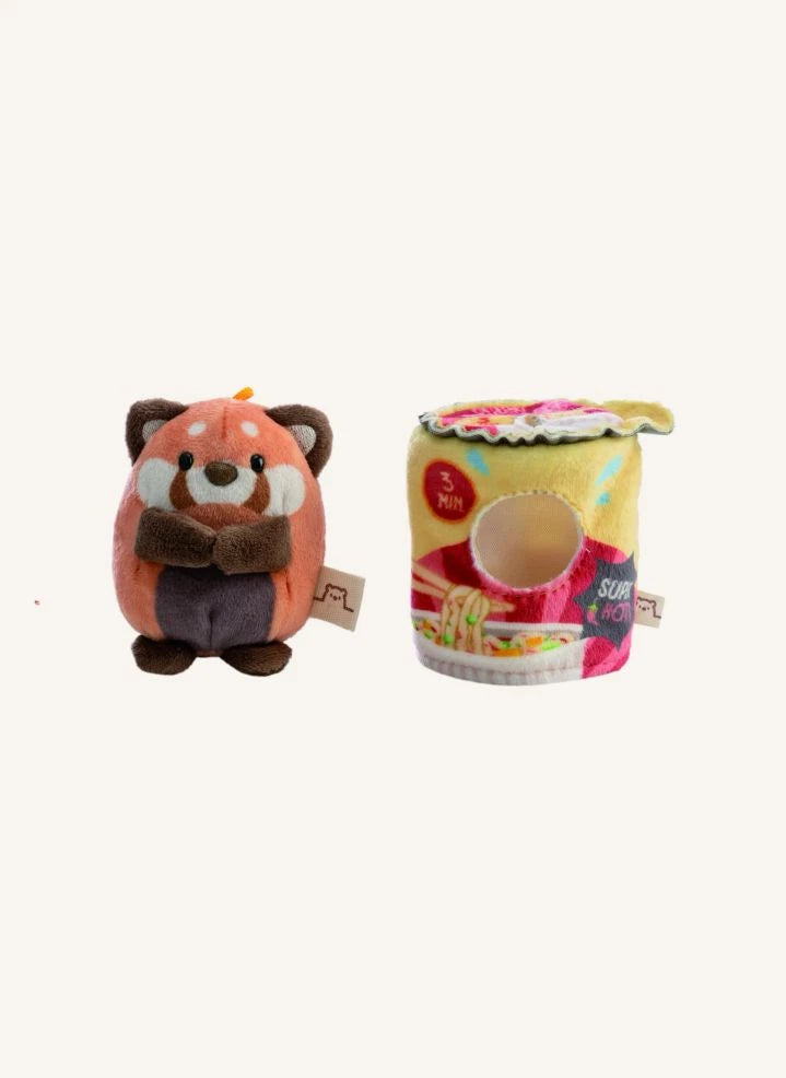 Nici - Panda de Peluche Rojo Akai y Disfraz de Fideos | Naranja