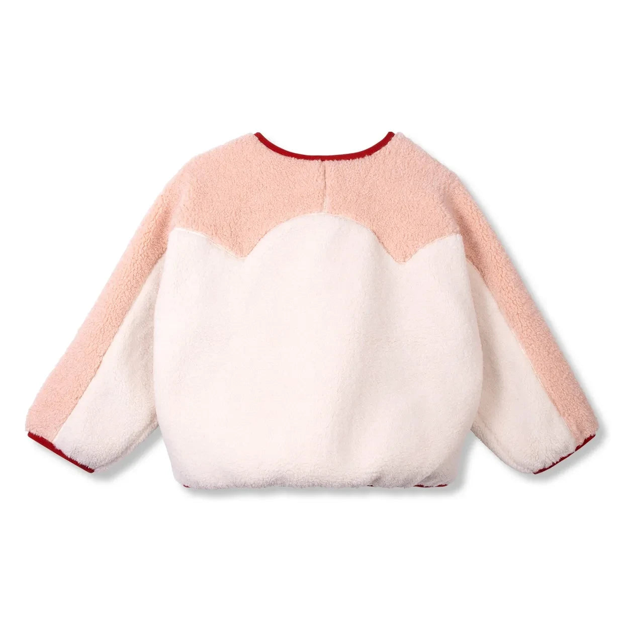 Wynken - Çiçek Sherpa Ceket | Pembe