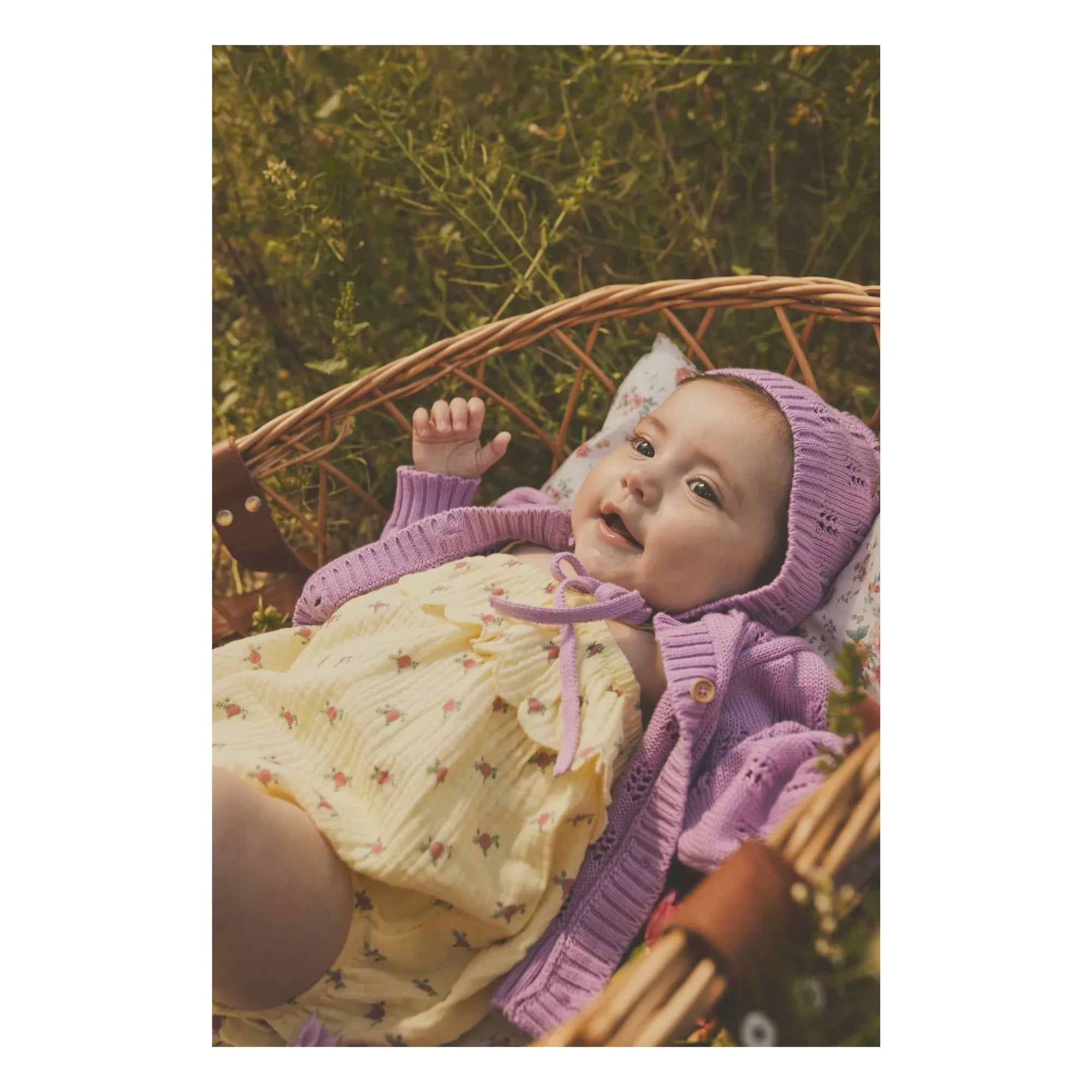 Tocoto Vintage - Cárdigan de punto floral | Lila