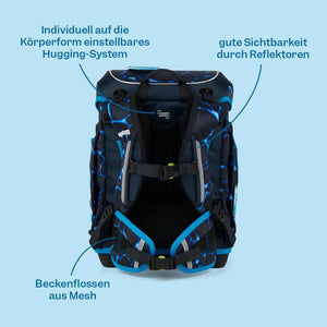 Ergobag - Set de Mochilas escolares cubo Beary Fast Lane