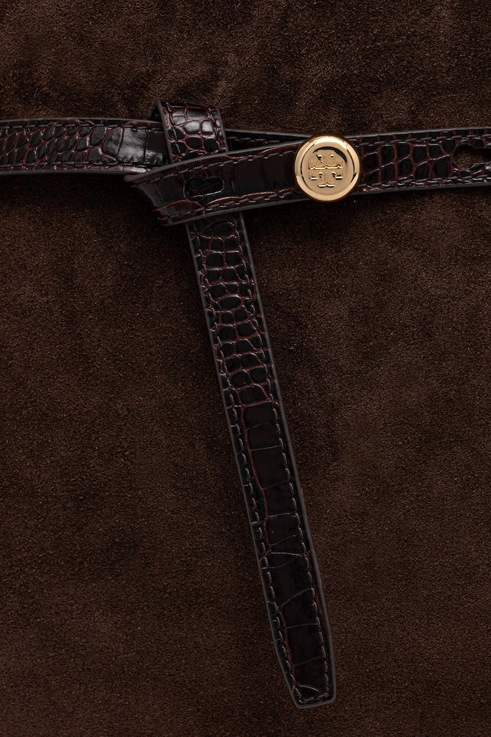 Bolso Tory Burch Romy Bauletto de ante para mujer