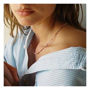 Camille Colette Studio - Collar Baia Rodonita | Rosa
