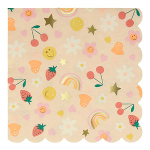 Meri Meri - Juego de servilletas Happy Icons grandes - Paquete de 16