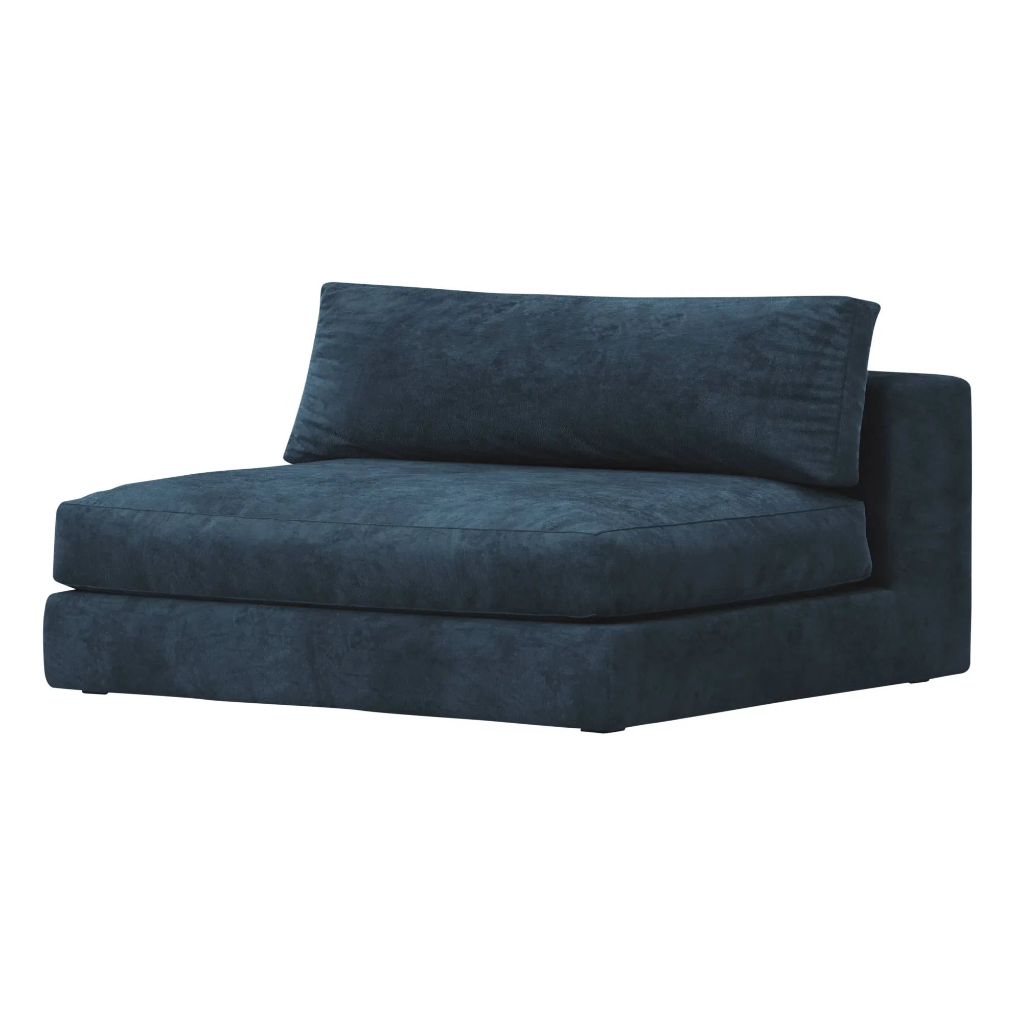 Sillón Panac Edition - Bellechasse para 2 personas, terciopelo crudo - 120 cm | Azul marino