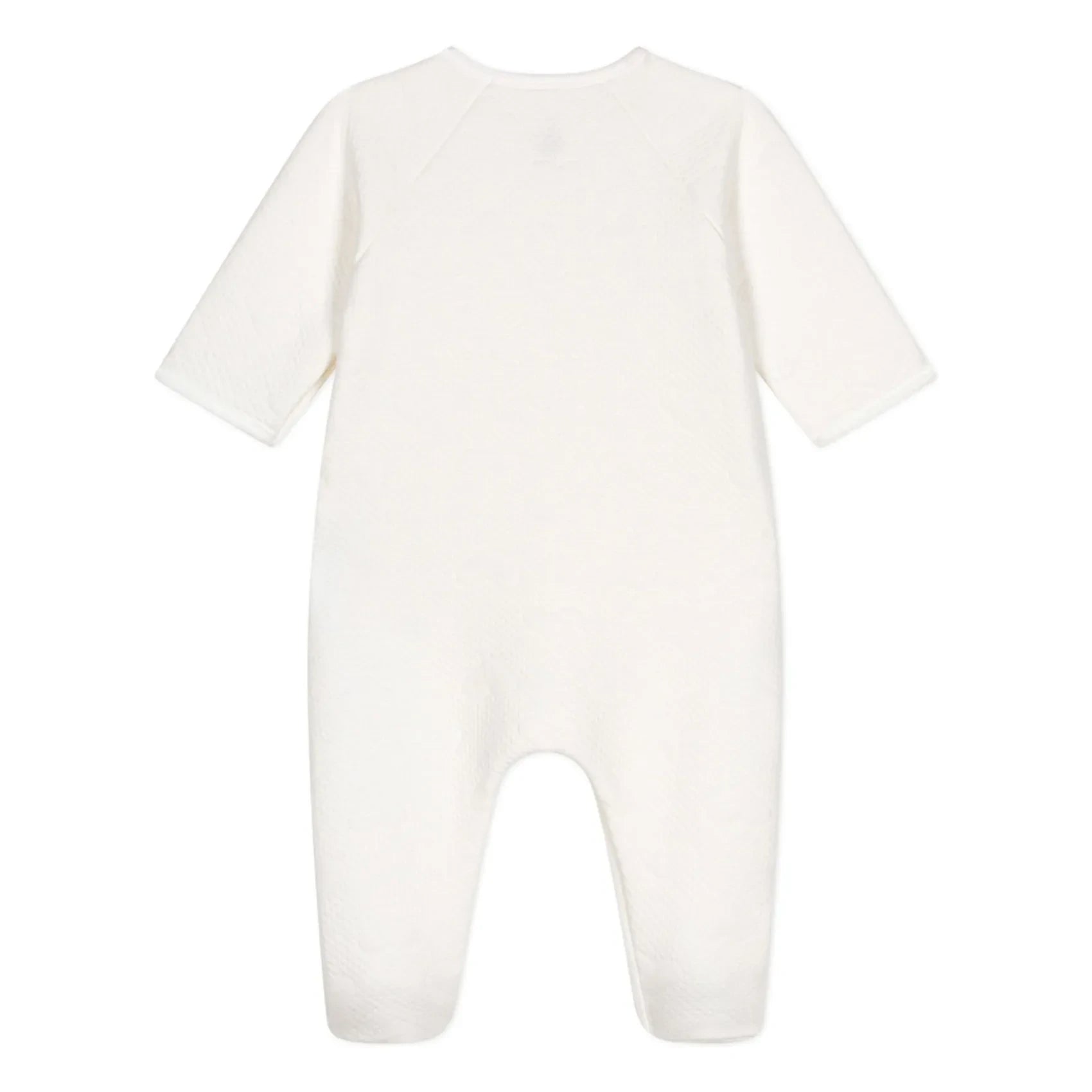 Petit Bateau - Pijama de dormir de algodón orgánico tubular | Blanco