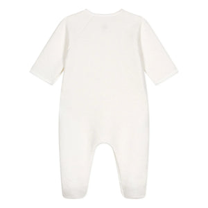 Petit Bateau - Pijama de dormir de algodón orgánico tubular | Blanco
