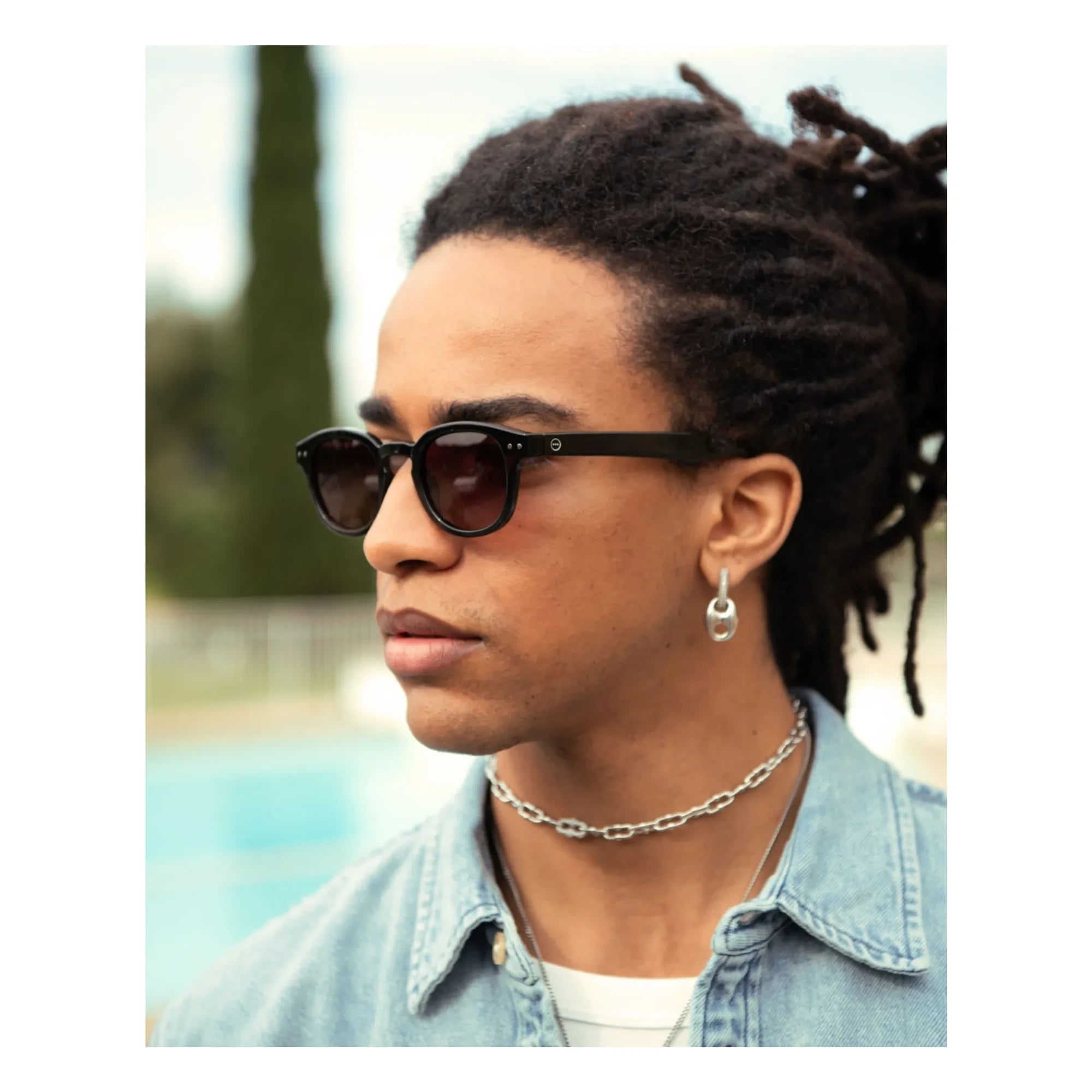 IZIPIZI - Gafas de sol polarizadas #C | Negro brillante