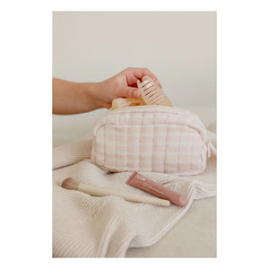 Soft Spot - Neceser de algodón orgánico con agua de rosas | Rosa claro