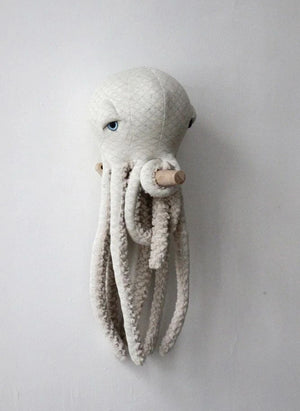 Bigstuffed - Pulpo de peluche albino de 60 cm | Blanco