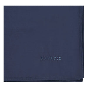 Funda de edredón de percal orgánico de Suite 702 | Azul marino