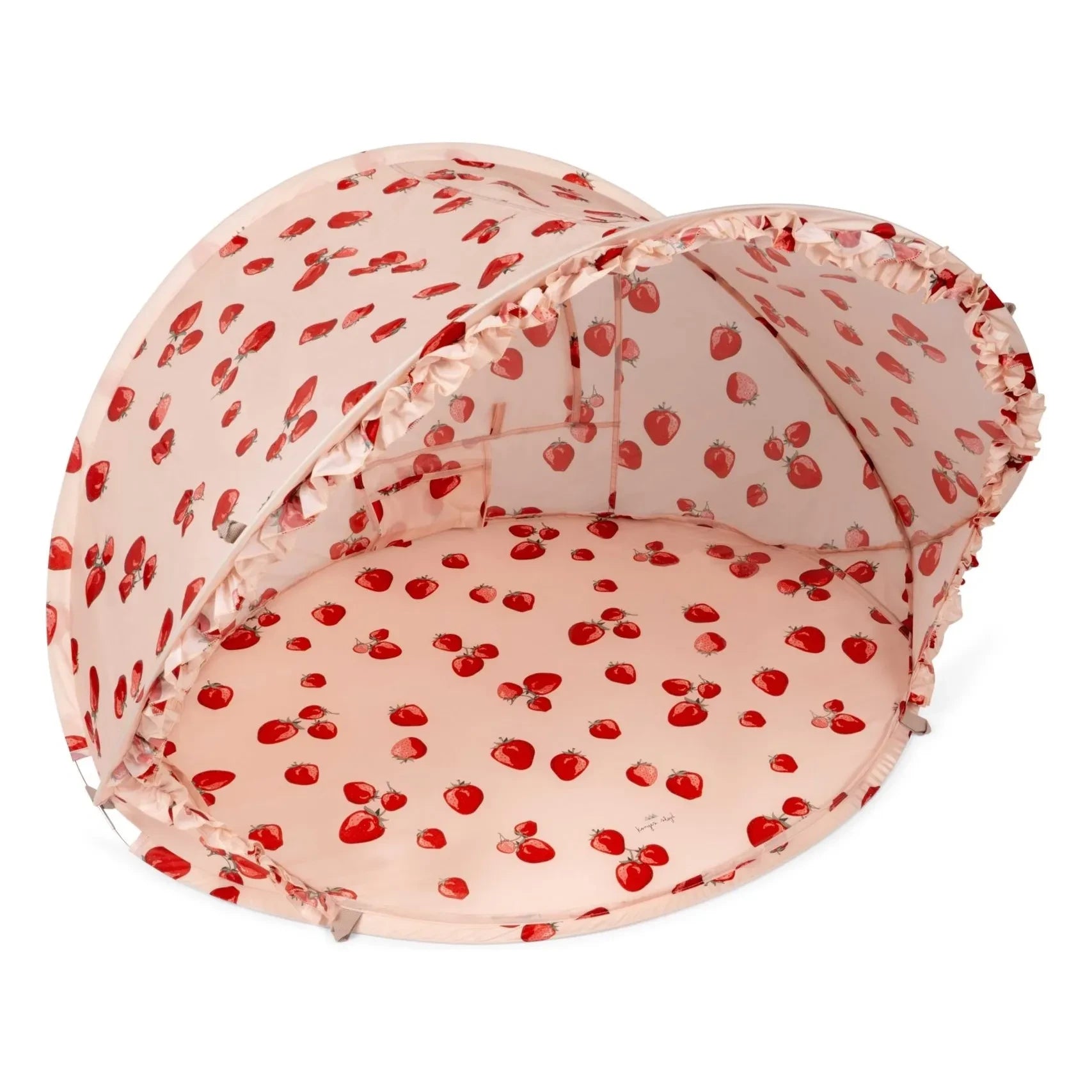 Konges Sløjd - Tienda de playa plegable mini con volantes Fragola | Rojo