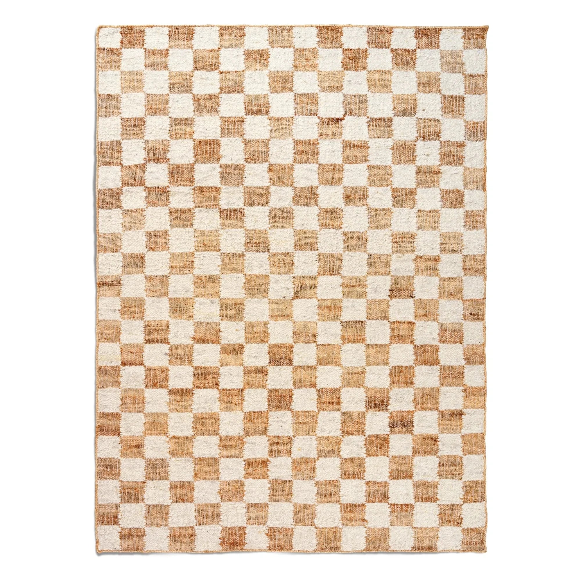 Ferm Living - Alfombras de lana y yute escocesas | Crema