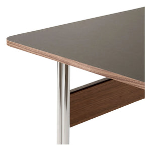 & Tradition - Mesa Pavilion AV16, base cromada | Nogal
