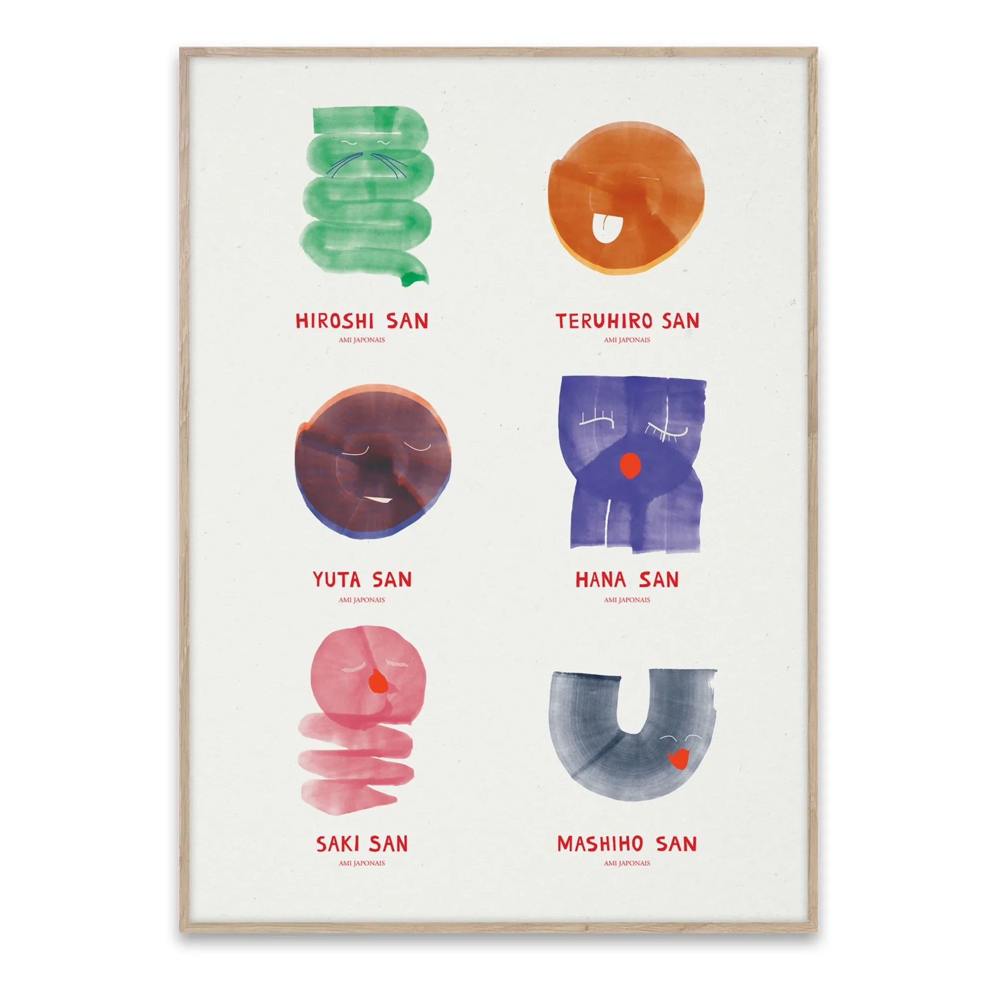 Mado - Póster Amigos Japoneses