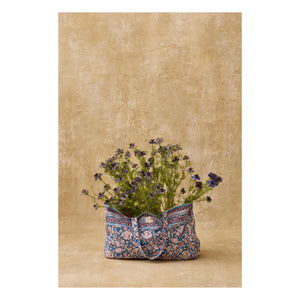 Louise Misha - Bolso tote de algodón Beverly | Azul claro
