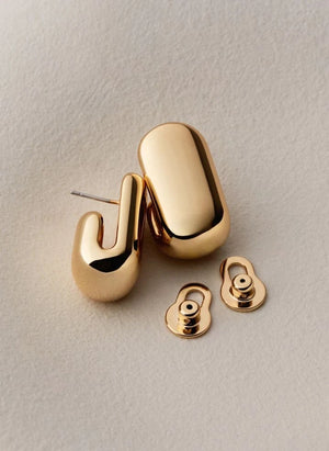 Jenny Bird - Pendientes Leon | Oro